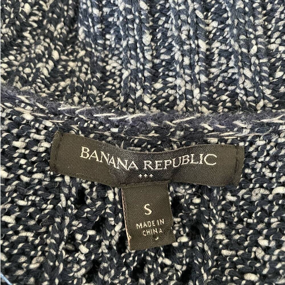 Banana Republic Women Cardigan Sweater S Blue Open Front Casual Minimalistic - Picture 2 of 11